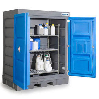 Depósito PolySafe D Puertas y Estantería para Recipientes Pequeños 