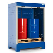 Deposito SteelSafe D2 Persiana Enrollable para 2 Bidones de 200 litros