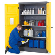 Armario A=120 cm PolyStore PS 1220 de Plástico 4 Estantes