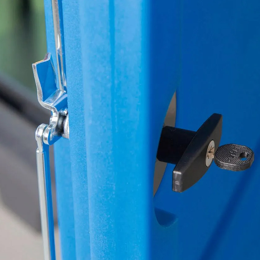 Depósito PolySafe D Puertas y Estantería de Acero Recipientes Pequeños 
