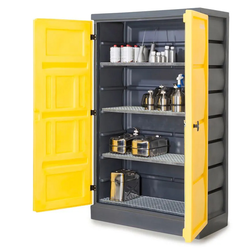  Armario Ancho 120 Polystore PS 1220-4 Plástico 4 Rejillas Galvanizadas 