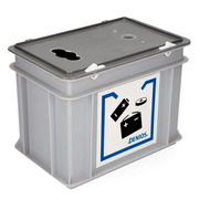Caja Reciclado de Baterías Usadas 2 Aberturas  