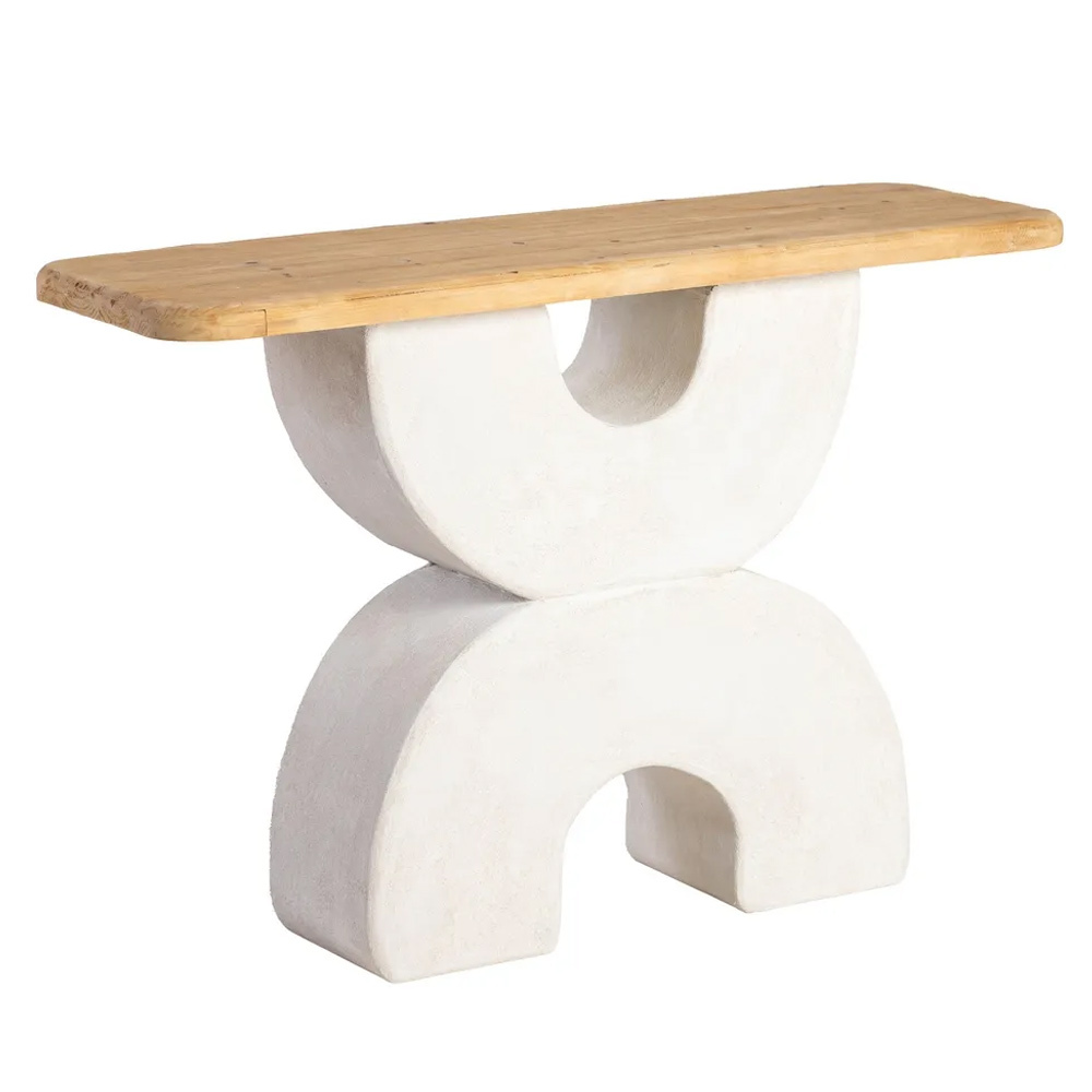 Consola Wilma Madera DM Blanca 38 x 120 x 80 cm   