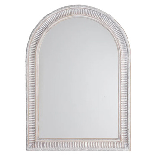 Espejo Pared Madera Paulonia Gris 3,5 x 76 x 106 cm 
