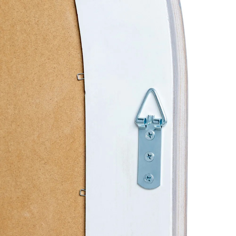 Espejo Pared Madera Paulonia Gris 3,5 x 76 x 106 cm 