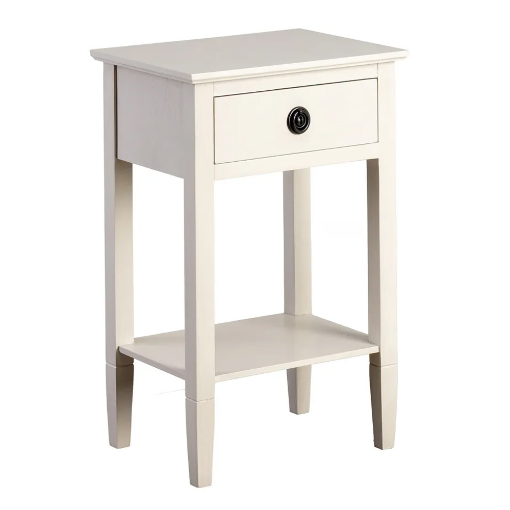 Mesita de Noche Madera de Pino 1 Cajón 30 x 40 x 61 cm   