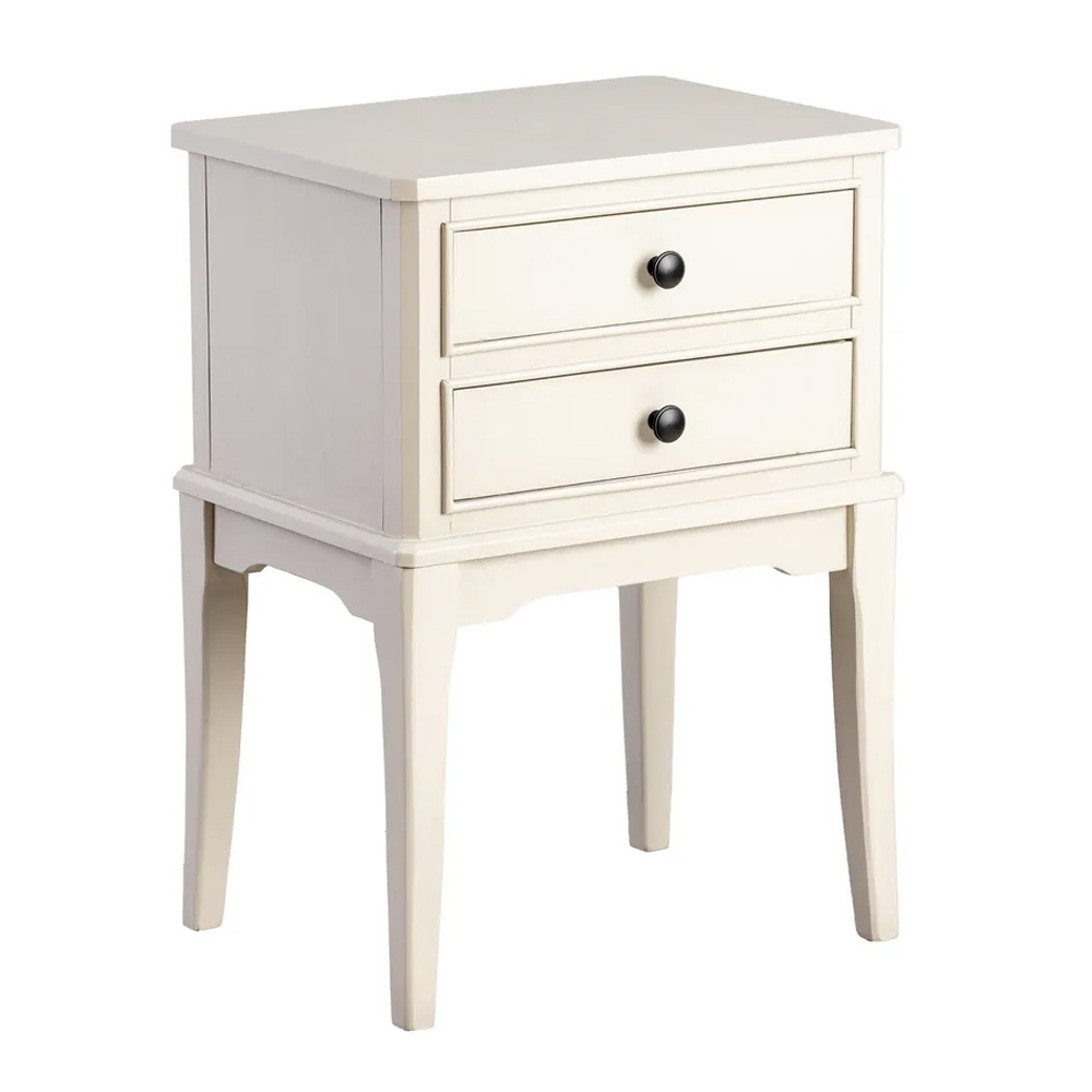 Mesita de Noche de Madera de Pino 2 Cajones 38 x 40,5 x 56 cm   