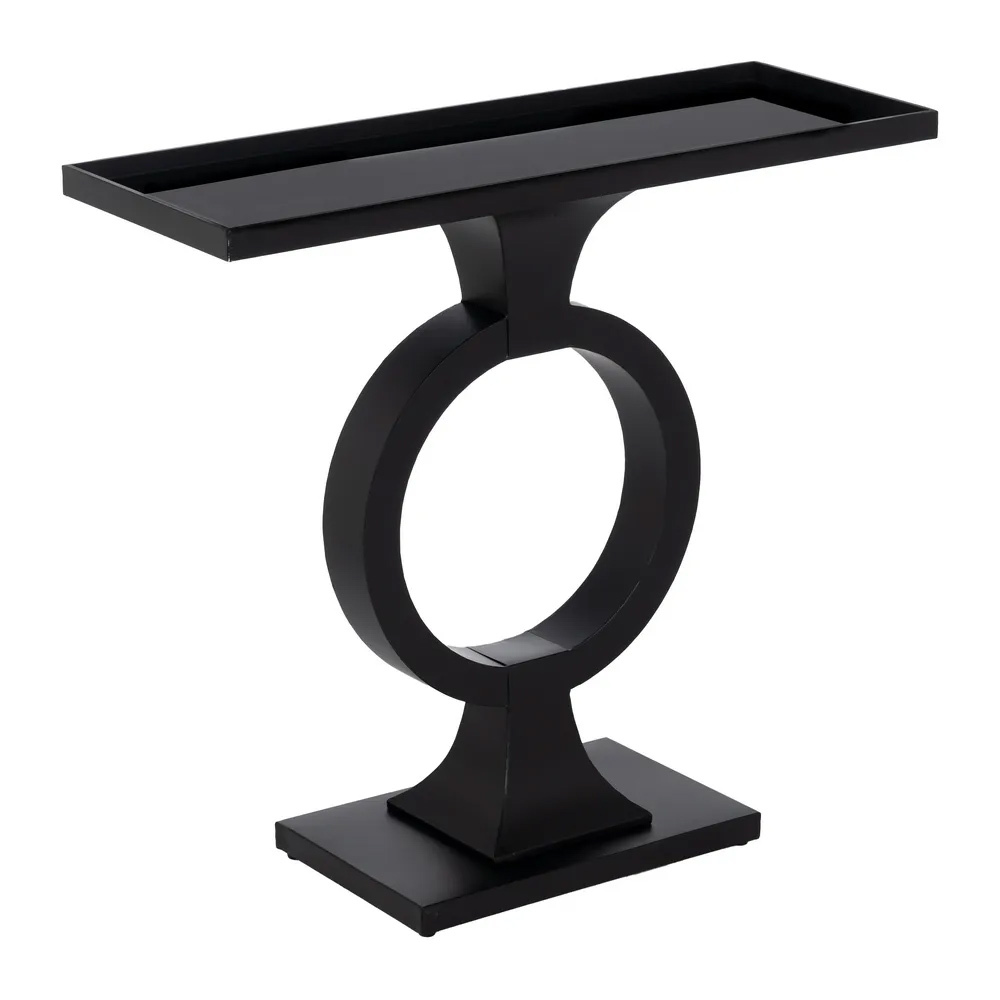Consola de Hierro Negro 32 x 90 x 80 cm 