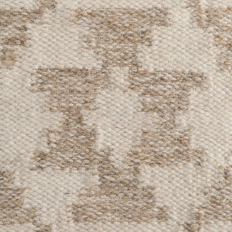 Puf de Textil Mixto Blanco Natural 45 x 45 x 45 cm 