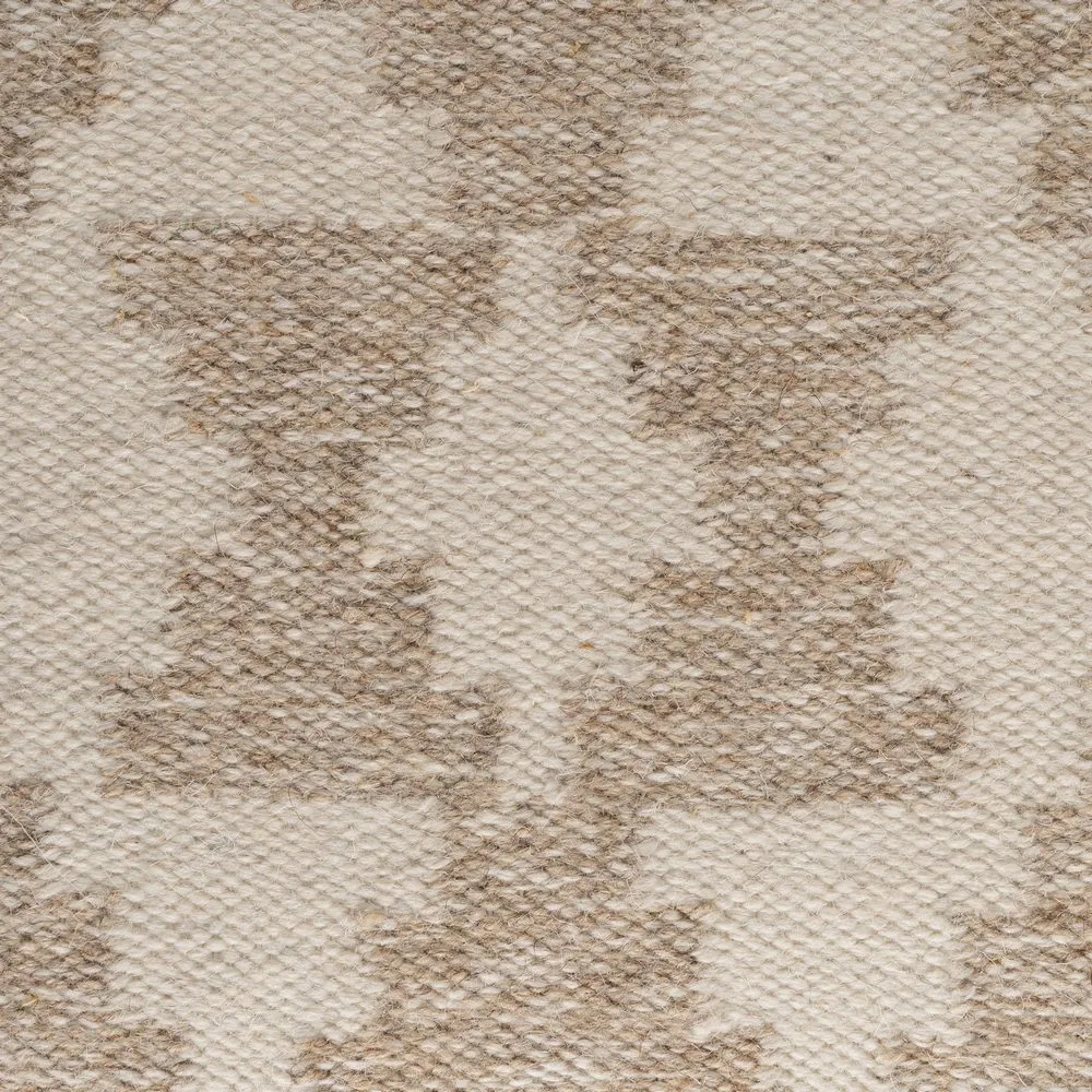 Puf Textil Mixto Blanco Natural 80 x 80 x 40 cm 