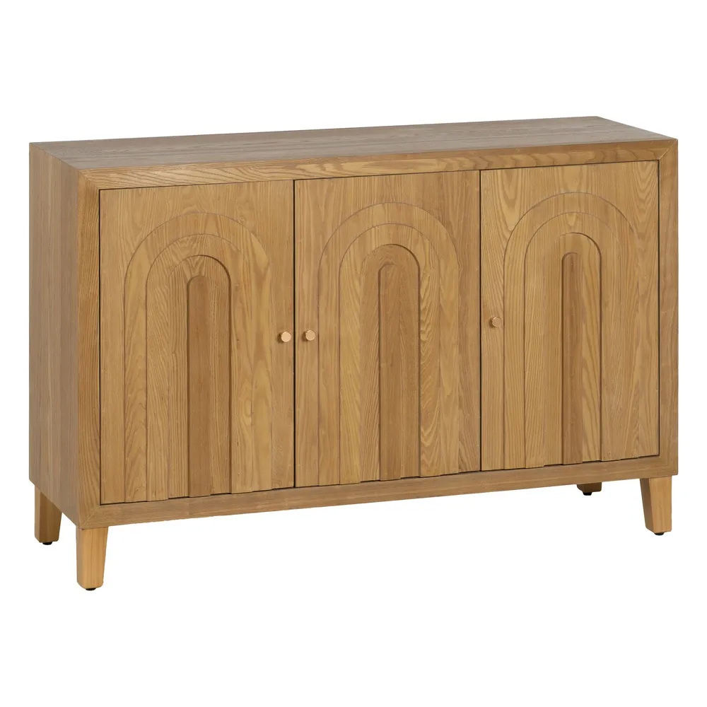 Aparador de Madera 3 Puertas 40 x 120 x 80 cm 