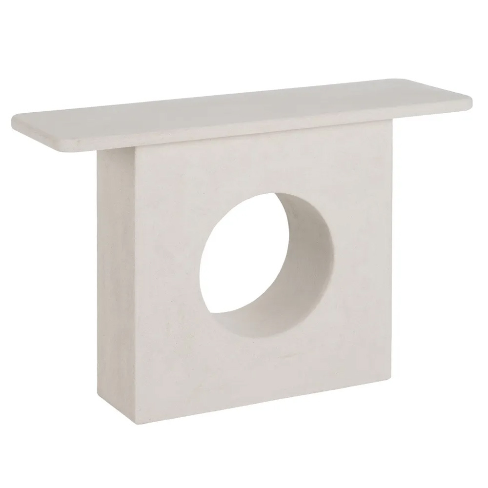 Consla de Madera DM Blanca 40 x 120 x 80 cm   
