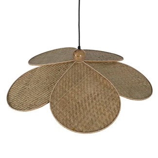 Lámpara de Techo Fibra Natural 82 x 82 x 28 cm 
