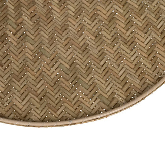 Lámpara de Techo Fibra Natural 82 x 82 x 28 cm 
