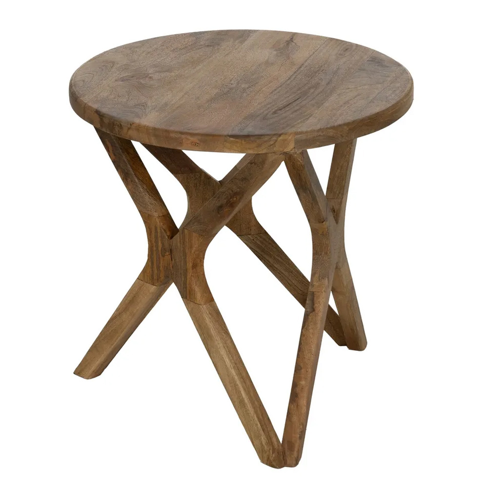 Mesita Auxiliar de Madera de Mango 50 x 50 x 50 cm  