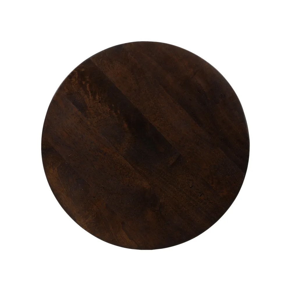 Mesita Auxiliar de Madera Natural 37 x 37 x 60 cm 