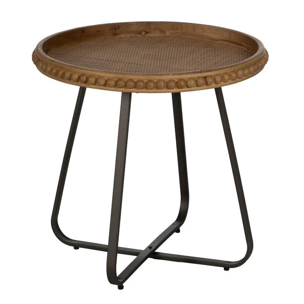 Mesita Auxiliar de Madera Natural 62 x 62 x 61,5 cm  