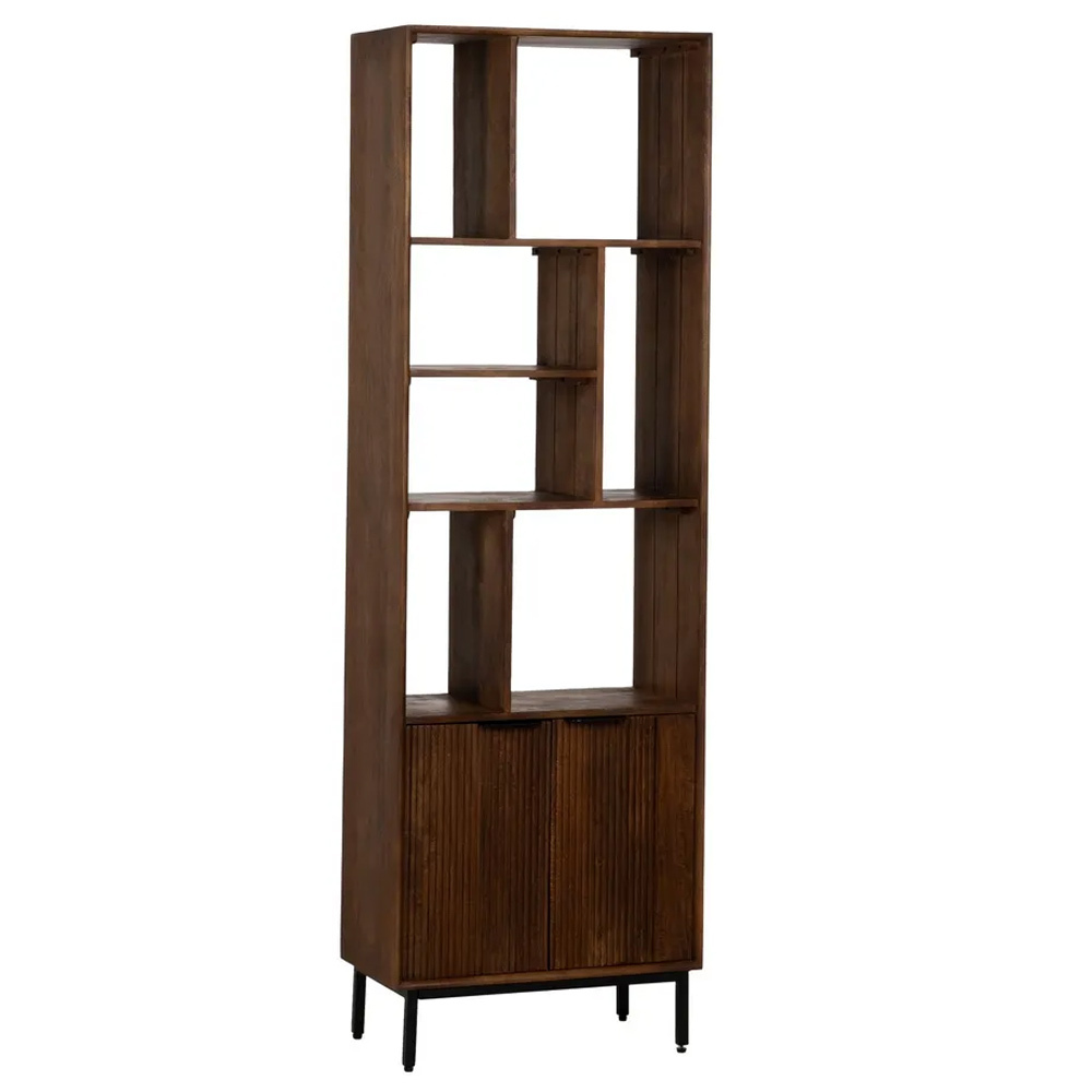 Estantería Talaia de Madera de Mango 2 Puertas 30 x 60 x 190 cm 