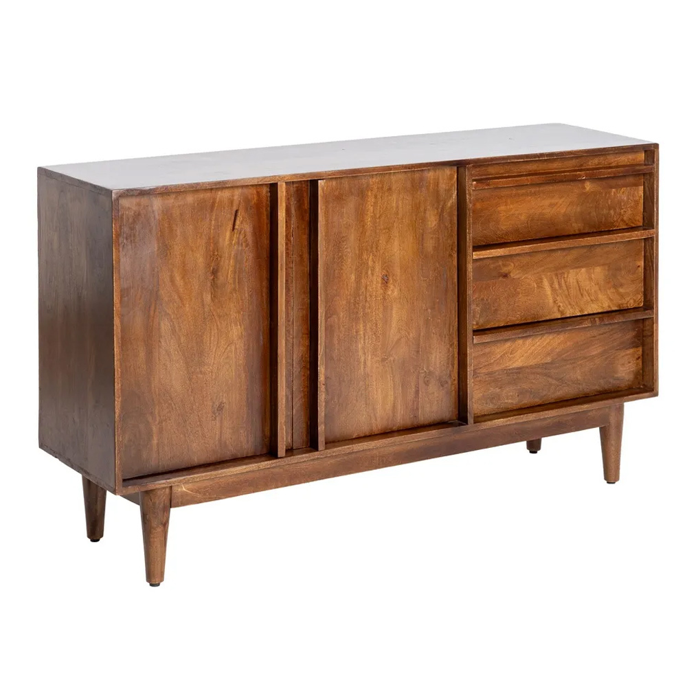 Aparador de Madera de Mango 2 Puertas 42 x 150 x 87 cm 