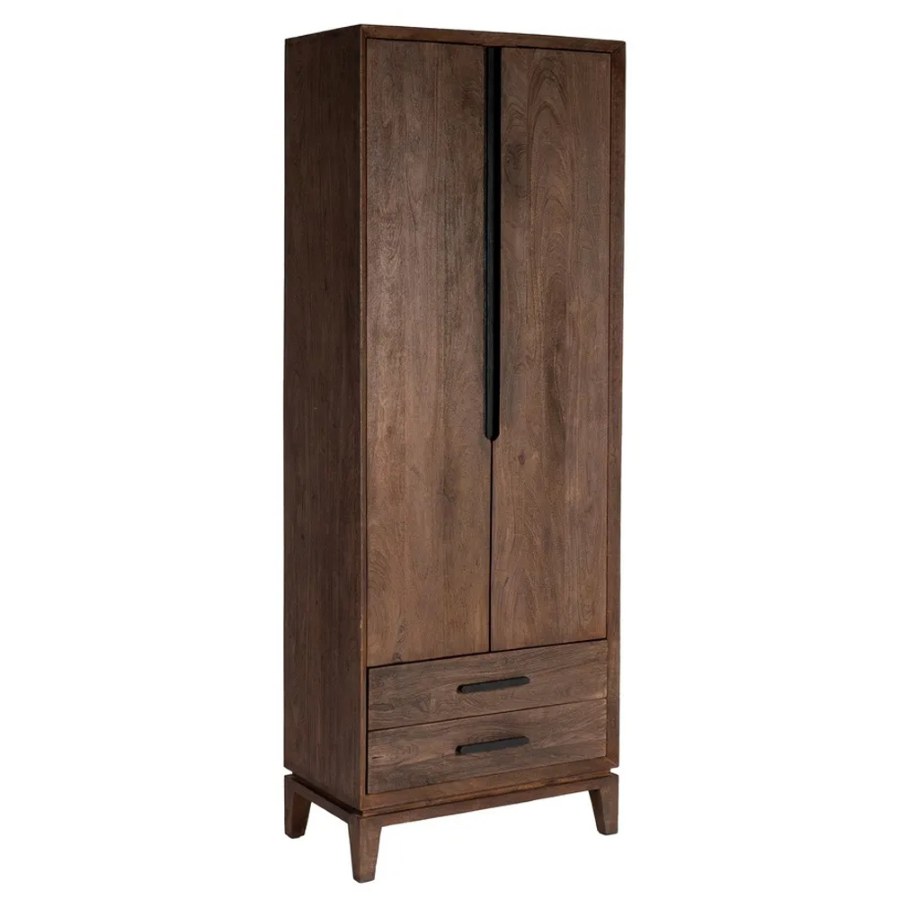 Armario de Madera de Mango 2 Puertas 40 x 75 x 200 cm   