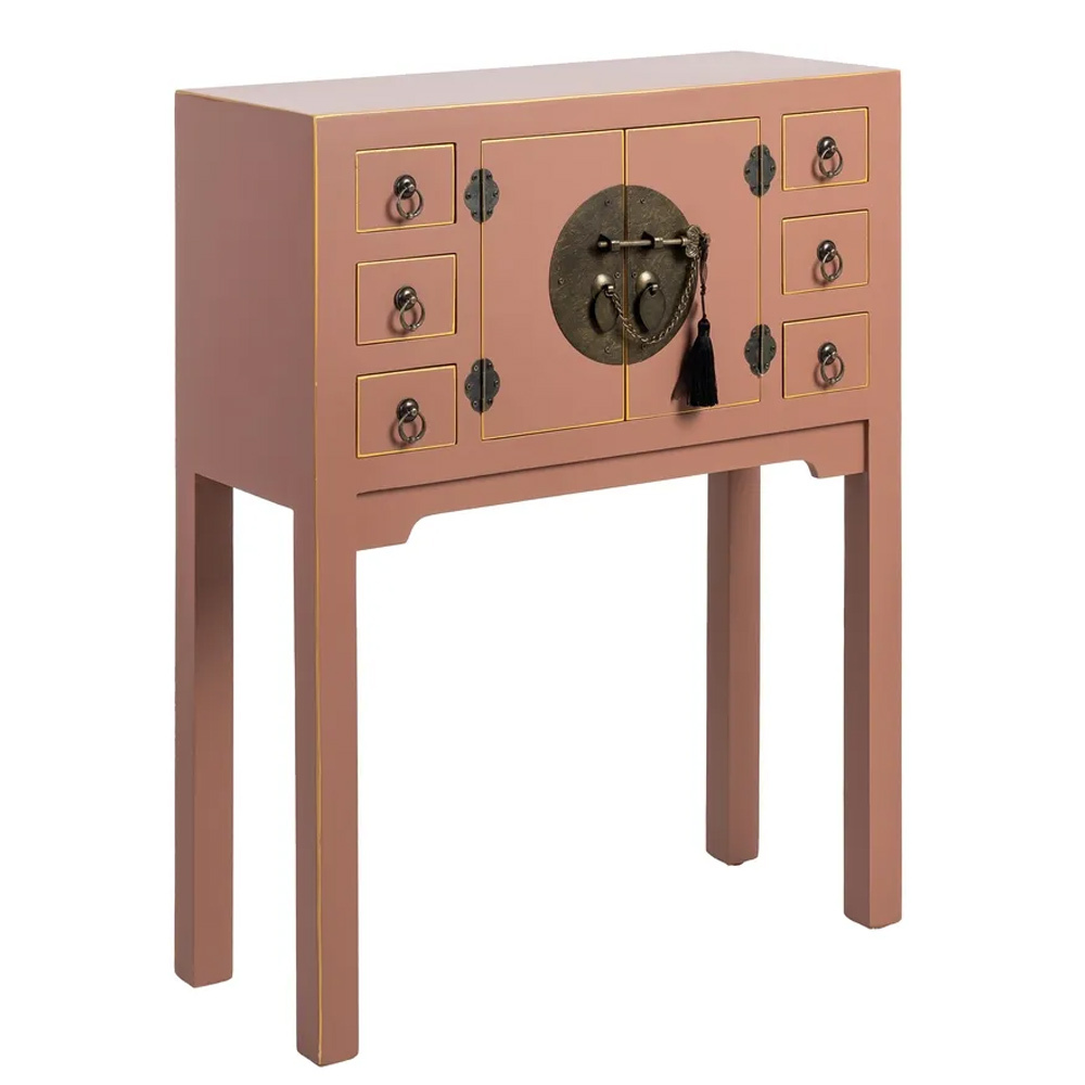 Consola de Madera DM Moka 2 Puertas 26 x 63 x 80 cm 