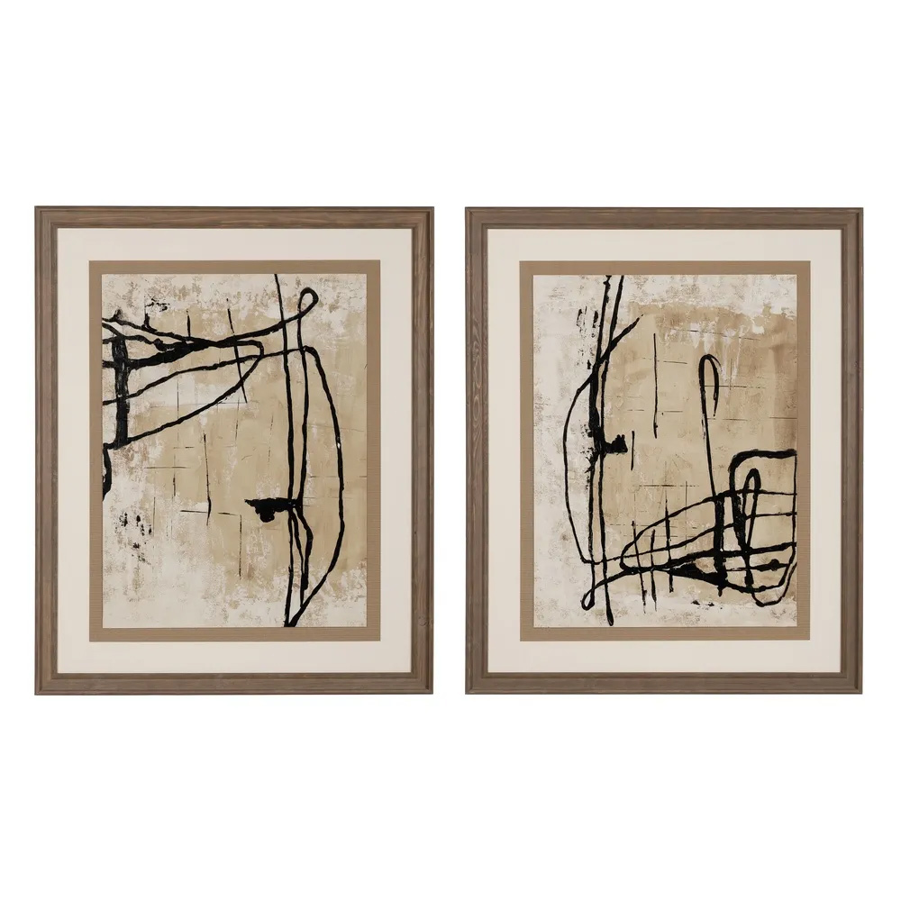 Cuadro Pintura Abstracto en Madera 2 Modelos 80 x 100 cm 