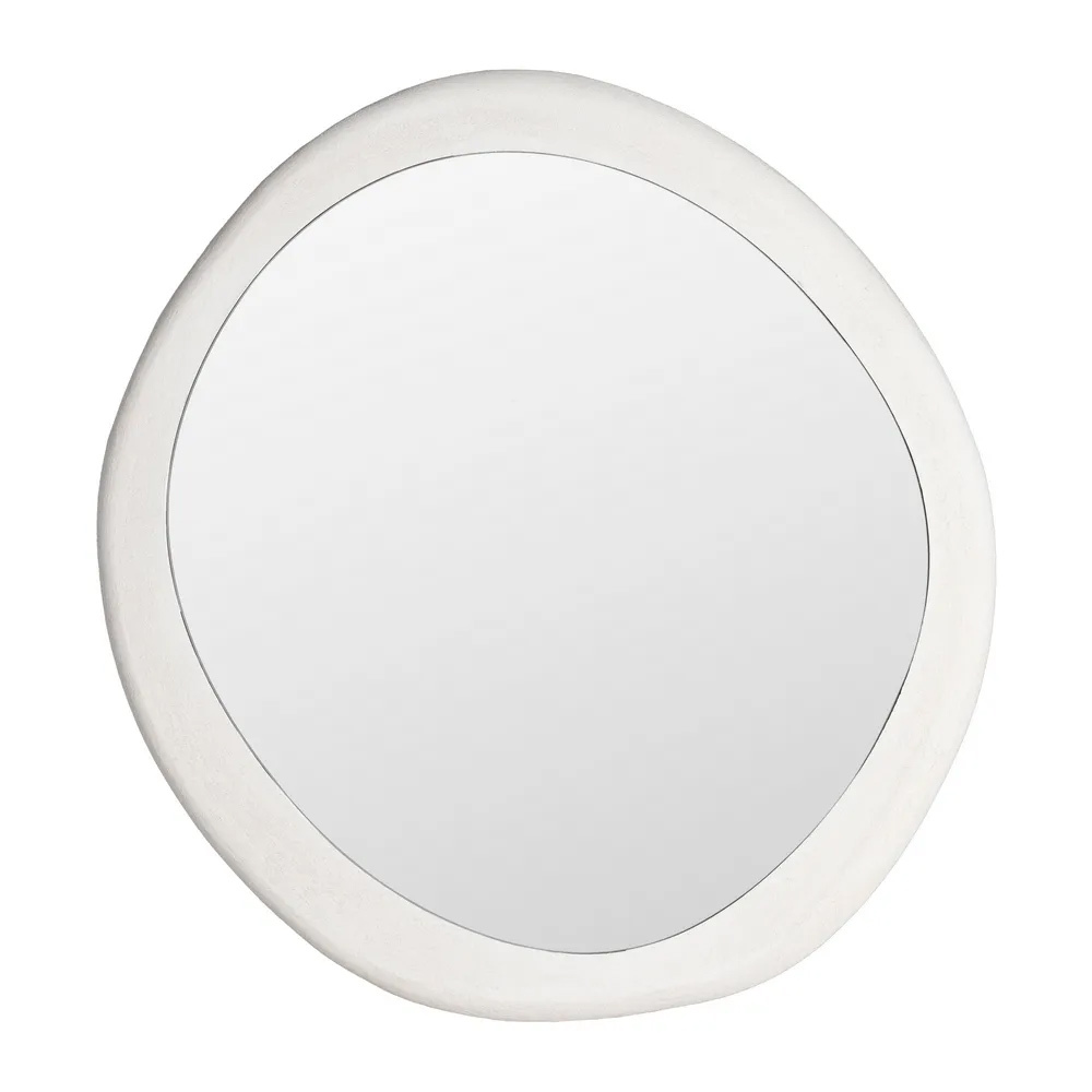 Espejo Marco de Madera DM Blanco 6 x 80 x 77 cm 