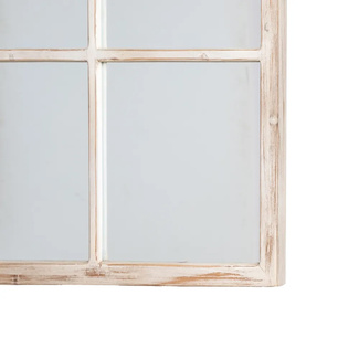 Espejo de Madera Blanco Rozado 3 x 90 x 120 cm 