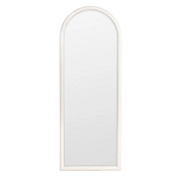 Espejo de Pared de Madera Crema 3 x 60 x 160 cm 