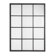 Espejo de Madera Negro 3 x 90 x 120 cm 