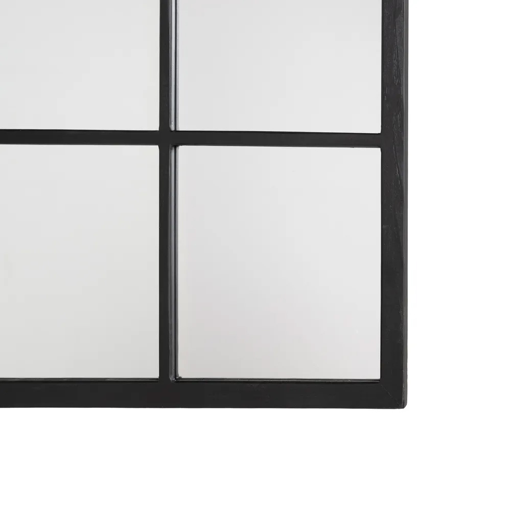 Espejo de Madera Negro 3 x 90 x 120 cm 