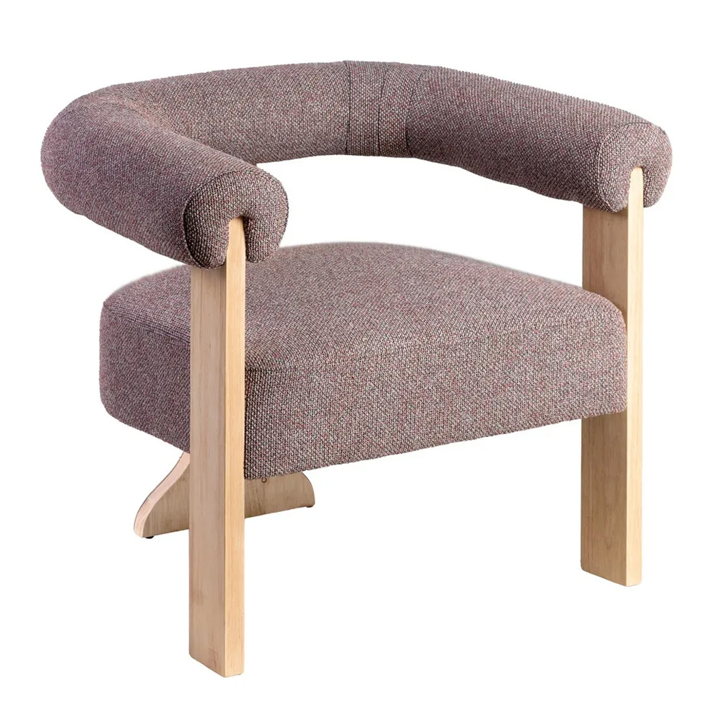 Sillón Jaspeado Gris Rosa de Plywood 69 x 84 x 72 cm  