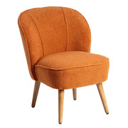 Sillón Terracota de Madera de Caucho 64 x 54 x 73 cm 