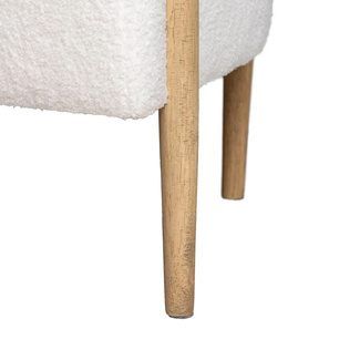 Sofá 2 Plazas Tejido Poliéster Beige 67 x 143 x 69 cm 