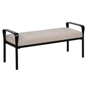 Banco Beige Patas de Hierro 46 x 121 x 52 cm 