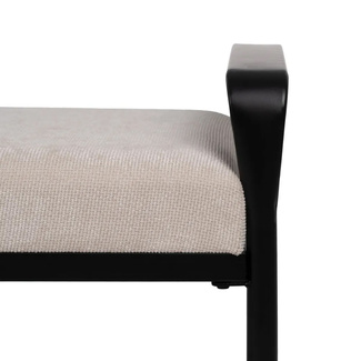 Banco Beige Patas de Hierro 46 x 121 x 52 cm 