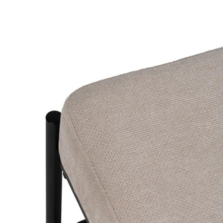 Banco Beige Patas de Hierro 36 x 91 x 45 cm 