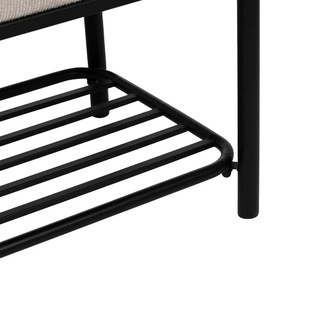 Banco Beige Patas de Hierro 36 x 91 x 45 cm 