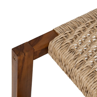 Banqueta Madera de Teca Natural 49 x 138 x 36 cm 