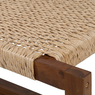 Banqueta Madera de Teca Natural 49 x 138 x 36 cm 
