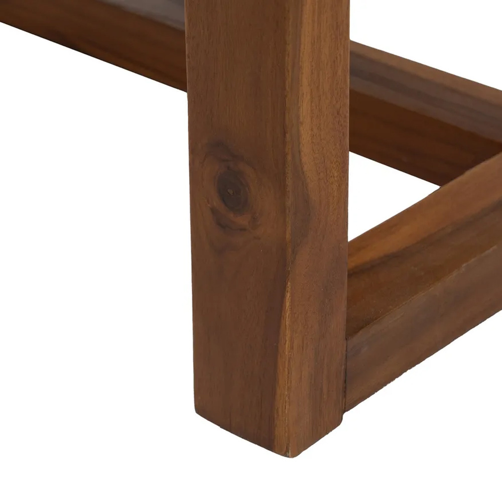 Banqueta Madera de Teca Natural 49 x 138 x 36 cm 