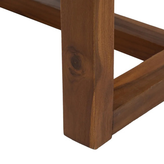 Banqueta Madera de Teca Natural 49 x 138 x 36 cm 