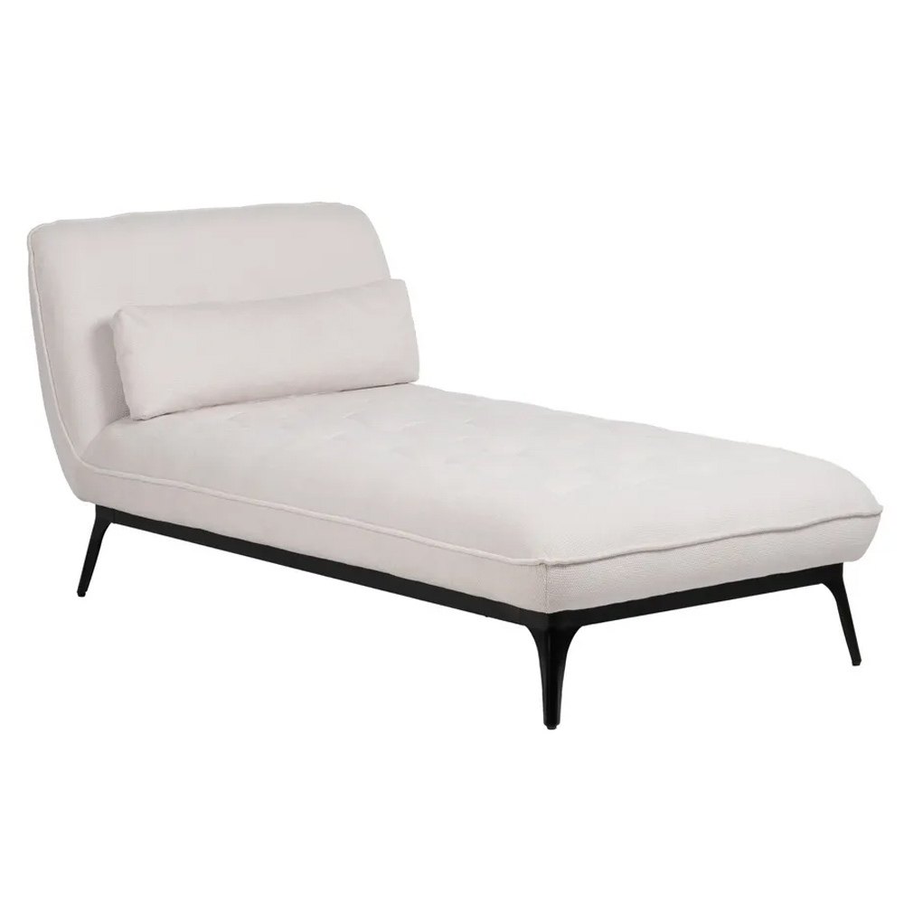 Chaise Lounger Crema 90 x 168 x 82 cm 