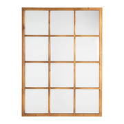 Espejo de Madera Natural 3 x 90 x 120 cm 