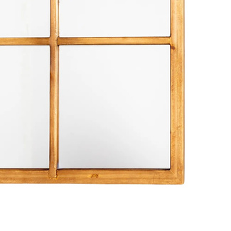Espejo de Madera Natural 3 x 90 x 120 cm 