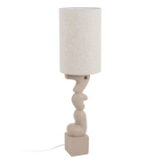 Lámpara de Suelo en Resina Beige 35 x 35 x 128 cm 