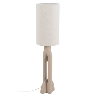 Lámpara de Suelo en Resina Beige 35 x 35 x 142 cm 
