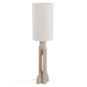 Lámpara de Suelo en Resina Beige 35 x 35 x 142 cm 