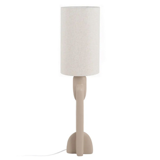 Lámpara de Suelo en Resina Beige 35 x 35 x 142 cm 