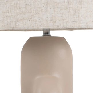 Lámpara de Suelo en Resina Beige 35 x 35 x 142 cm 